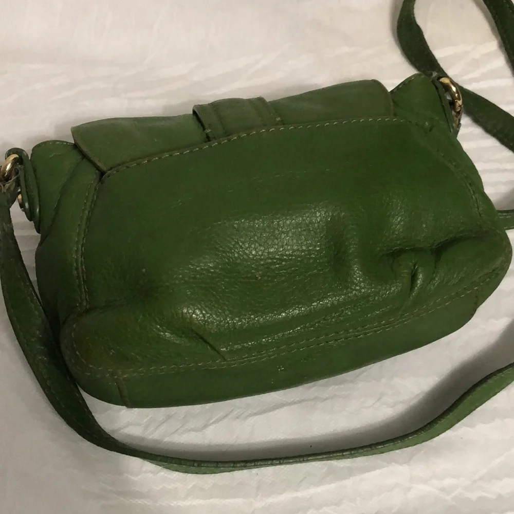 Michael Kors Mini Green Leather Crossbody Bag